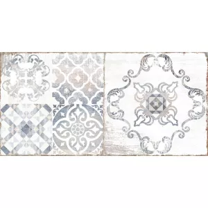 Плитка облицовочная Alma Ceramica Plaster бело-серый 24,9*50 см