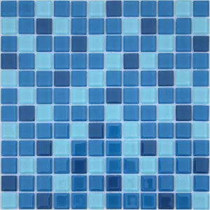 Стеклянная мозаика Caramelle Mosaic Caramelle Crocus голубой 29,8x29,8 см