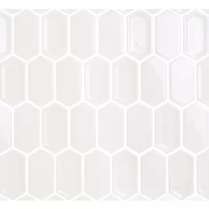 Мозаика керамическая глянцевая LeeDo Ceramica Crayon White glos белый 27,8x30,4 см